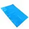 folds down flat for easy storage and transportation empty flay blue bag