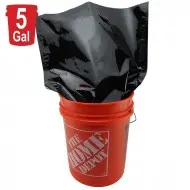 20" x 30" OD Black MylarFoil bag