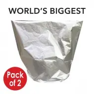 66.5" W x 59" H x 41.75" D MylarFoil Drum Liner