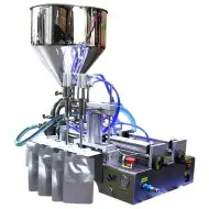 Stainless-Steel dual head Pneumatic Paste Liquid Filler for 50-500ml Stainless-Steel Dual head Pneumatic Paste Liquid Filler for 50-500ml