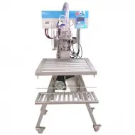 silver ss semi automatic bib filling machine