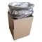 silver foil mylar bag used as a box liner