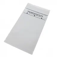 flat white kraft envelope with ZipSeal, Tear Notch and Adhesive Strip