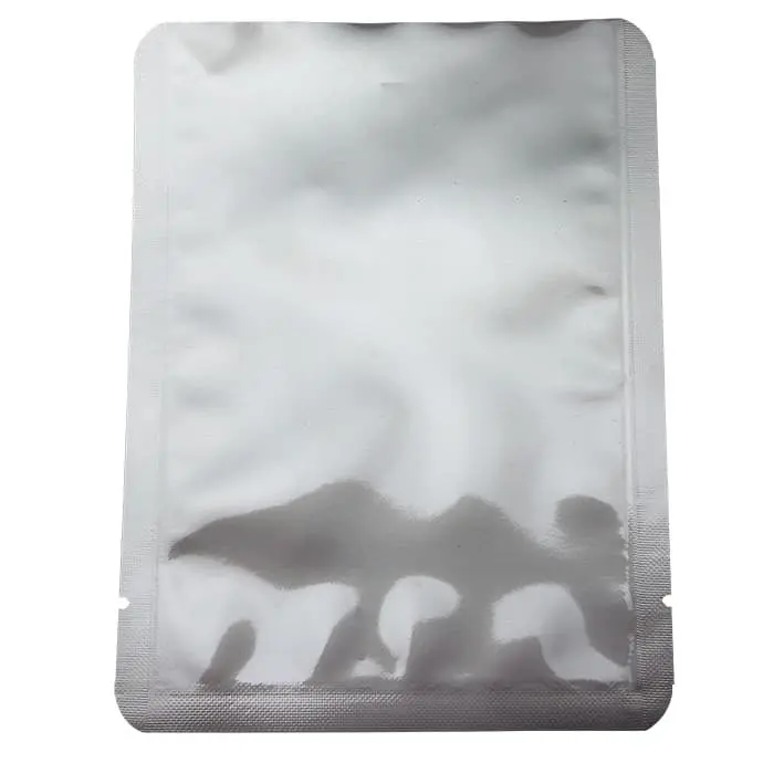 045PCA54M06RCTN - high temp retort materiual small 4.5 x 6 in pouch silver high temp 3 side seal pouch with rounded corners