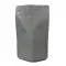 5" x 8" x 3" OD Flood Matte Cool Gray Mylar Foil Stand Up Pouch with Zipper, Tear Notch, and Round Corners (1,000/case) - BMCG03ZRC