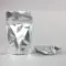 3.125" x 5" x 2" Silver Mylar Foil Stand Up Pouch (1,000/case) - AAR01ZRC