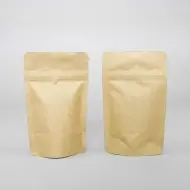 3.125" x 5" x 2" Kraft Mylar Foil Stand Up Pouch