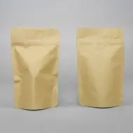 4" x 6.41" x 2.25" Kraft Foil Stand Up Pouch