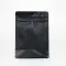 single matte black pocket zipper pouch head