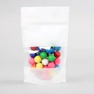 4" x 6.41" x 2.25" Rice Paper Stand Up Pouch with Window