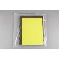 clear 14" slider pouch laying empty