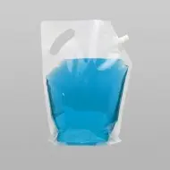 clear liquid spoutpak with handle 60 FL OZ