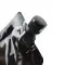4.25" x 6" x 2.625" O.D. PAKVF5N Black SpoutPAK with 16mm black flip lid cap (500/case) - SP125VF5NBSC