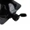 4.25" x 6" x 2.625" O.D. PAKVF5N Black SpoutPAK with 16mm black flip lid cap (500/case) - SP125VF5NBSC