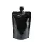 4.25" x 6" x 2.625" O.D. PAKVF5N Black SpoutPAK with 16mm black flip lid cap (500/case) - SP125VF5NBSC