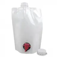 1.4L White Stand Up Pouch with 33mm Spout and Handle