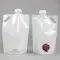 white barrelpak liquid pouch with top cap unscrewed