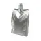 5.0" x 3.0" x 9.75" OD Silver SpoutPAK™ with Side Gusset and Flip Top Fitment, 40 fl oz / 1.18 L (500/case) - FTSSPV6CN1L
