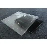 clear vacuum seal bag with laptop inserted for scale