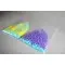 right bottom profile of high oxygen barrier bags filled with colored beads