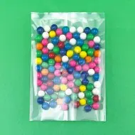 6.25" x 9.25" OD Transparent Fin Seal Pouch