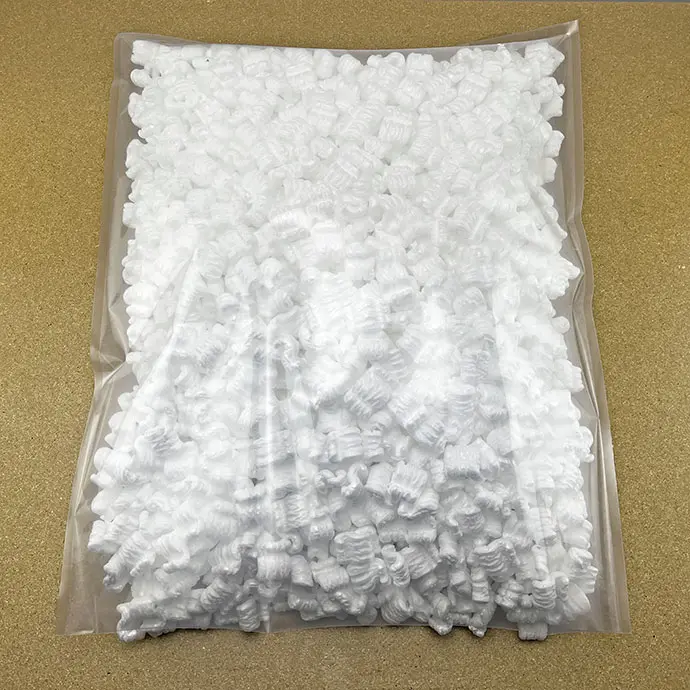 24" x 28" OD Transparent Vacuum Pouch filled with packing peanuts 24" x 28" OD Transparent Vacuum Pouch filled with packing peanuts