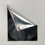 Clear/Black Mailer Pouch with 1" Lip and Tape