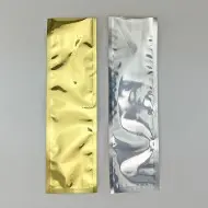 4" x 14" clear and gold pouch