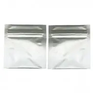 two silver mini zipseal pouches