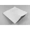 11" x 11” White MylarFoil Pouch with Tamper Evident ZipSeal