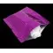 3.4" x 4.0" O.D. PAKVF4M-Purple 2 side seal pouch with zipper and tear notch