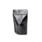 4.5" x 6.75" x 2.75" O.D. Black Mylar Foil Stand Up Pouch with ZipSeal and Tear Notch (1,000/case) - ABB0275Z