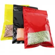 7.5" X 11.25" Red Label Ready Pouch With Tamper Evident ZipSeal