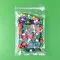 clear zipper vacuum bag filled with candy