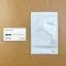 White ZipSeal Pouch next to business card