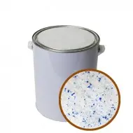 White can with window inside showing blue indicating and white non-indicating desiccants mixed together