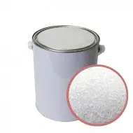 White can with window inside showing White 0.075-0.6mm Granular Non-Indicating Silica Gel