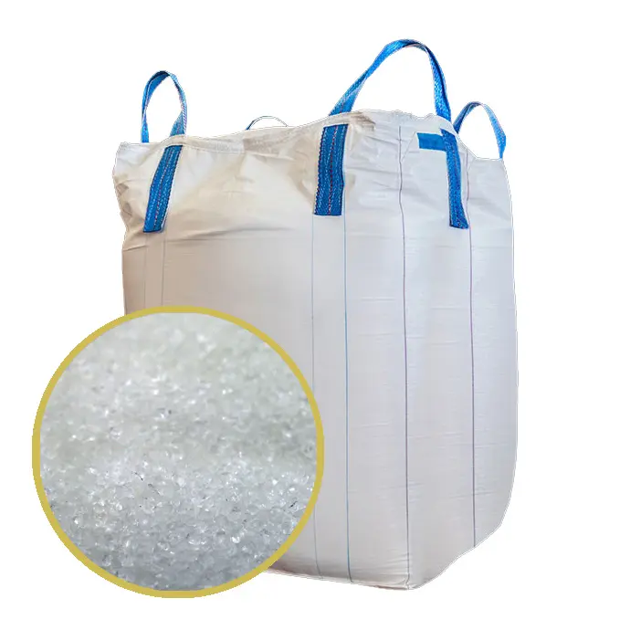 huge bulk FIBC with granular white desiccant silica beads