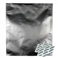 two silver storage bags