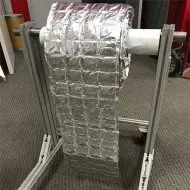 Four packet wide roll of molecular sieve