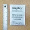 4 unit clay desiccant packet next to ruler