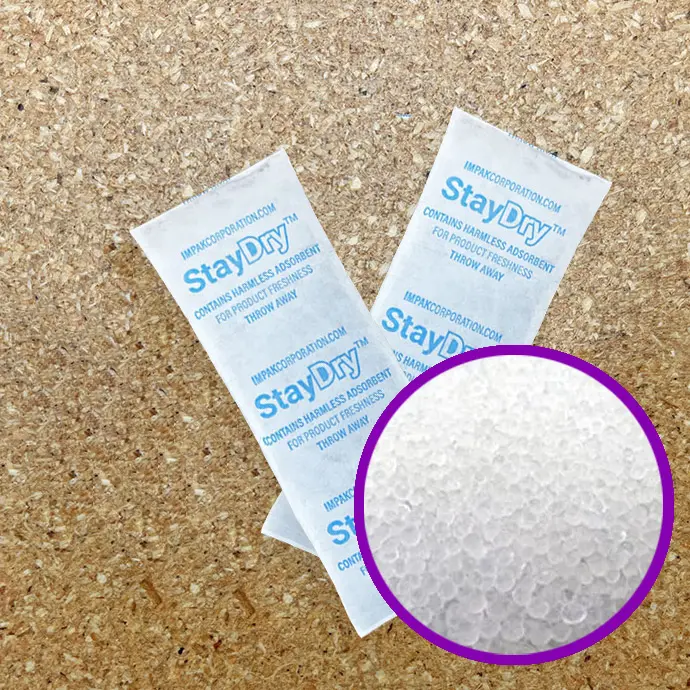 piles of 7g non indicating silica gel packets