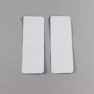 2.5" x 7" OD PAKVF4W White MylarFoil Pouch