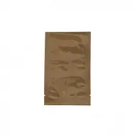 3.5" x 5.5" O.D. Brown MylarFoil Pouch - 3 Side Seal Pouch with Bottom Tear Notch
