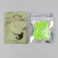 3.75" X 5.125" OD Gold/Clear Pouch with ZipSeal