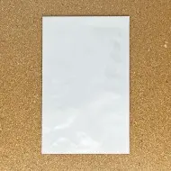 4.5" x 7.0" White Mylar Pouch with Tear Notch