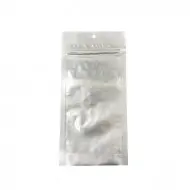 4.75'' x 9.625'' O.D. Silver MylarFoil Pouch with Tamper Evident ZipSeal™, Tear Notch and Hang Hole 