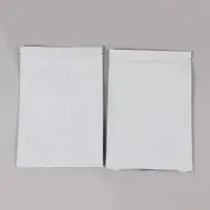 5.75" x 8.25" White MylarFoil Pouch with Tamper Evident ZipSeal