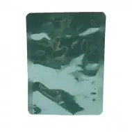green mylar foil pouch with rounded corners
