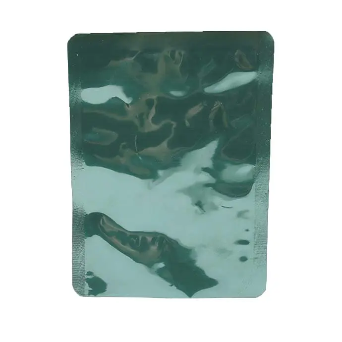 green mylar foil bag